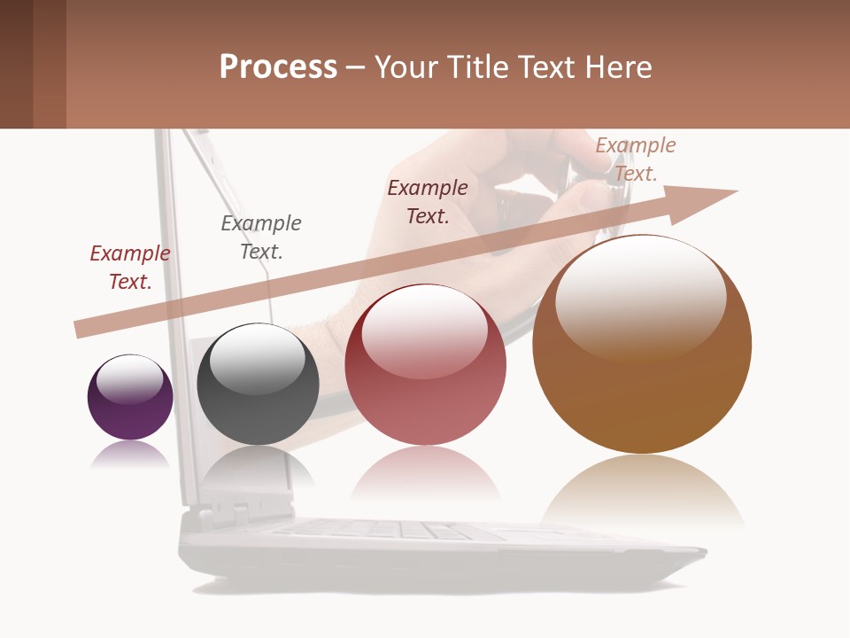 A Person Holding A Laptop With A Stethoscope In Their Hand PowerPoint Template