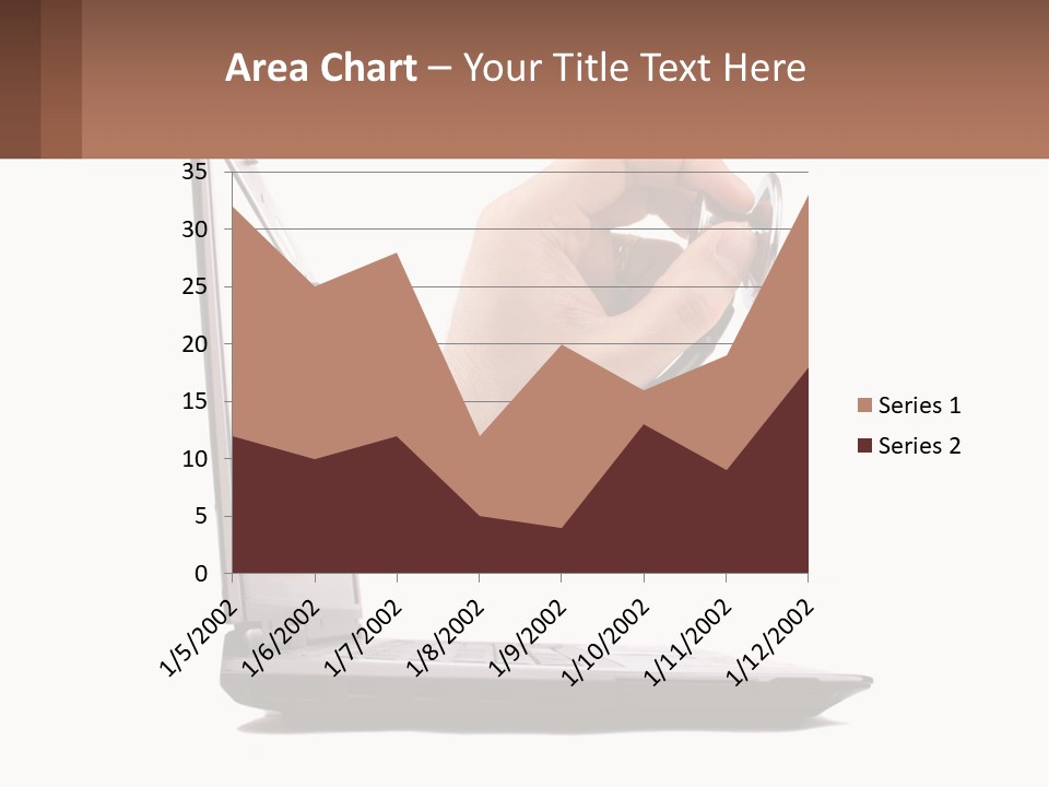 A Person Holding A Laptop With A Stethoscope In Their Hand PowerPoint Template