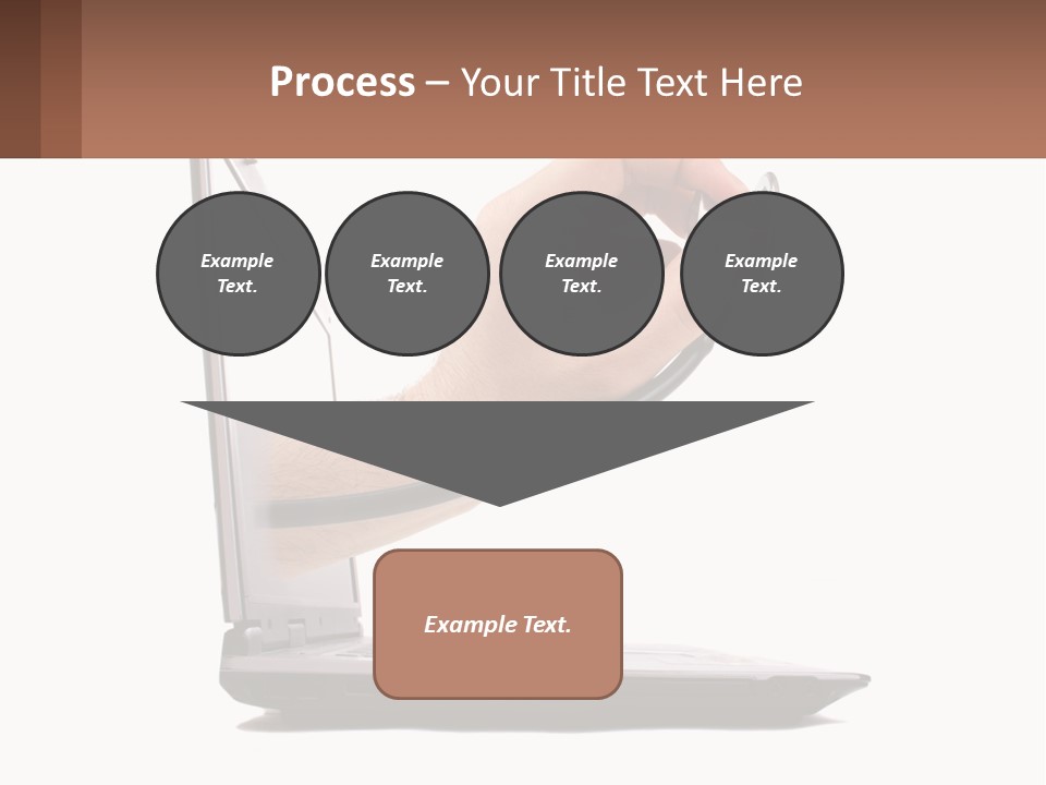 A Person Holding A Laptop With A Stethoscope In Their Hand PowerPoint Template