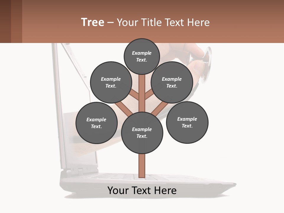 A Person Holding A Laptop With A Stethoscope In Their Hand PowerPoint Template