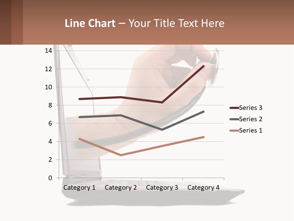 A Person Holding A Laptop With A Stethoscope In Their Hand PowerPoint Template