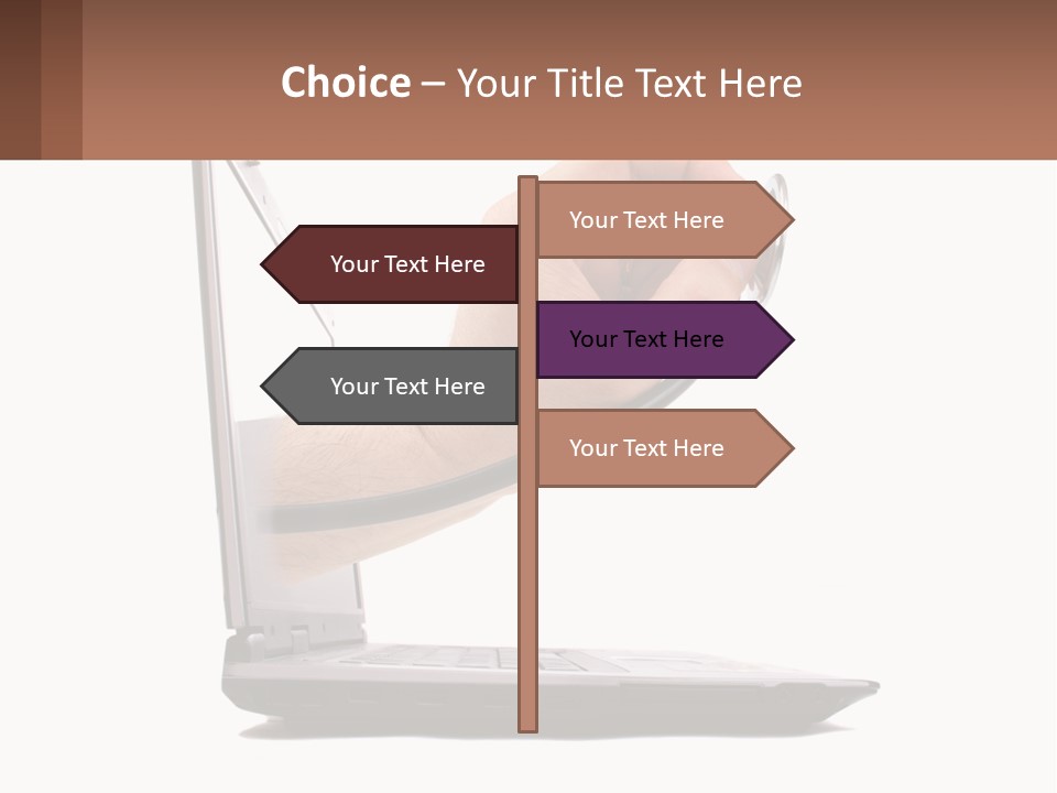 A Person Holding A Laptop With A Stethoscope In Their Hand PowerPoint Template