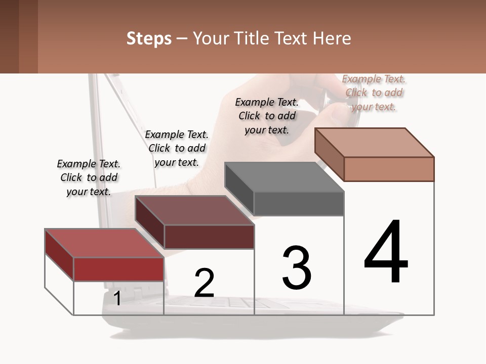 A Person Holding A Laptop With A Stethoscope In Their Hand PowerPoint Template
