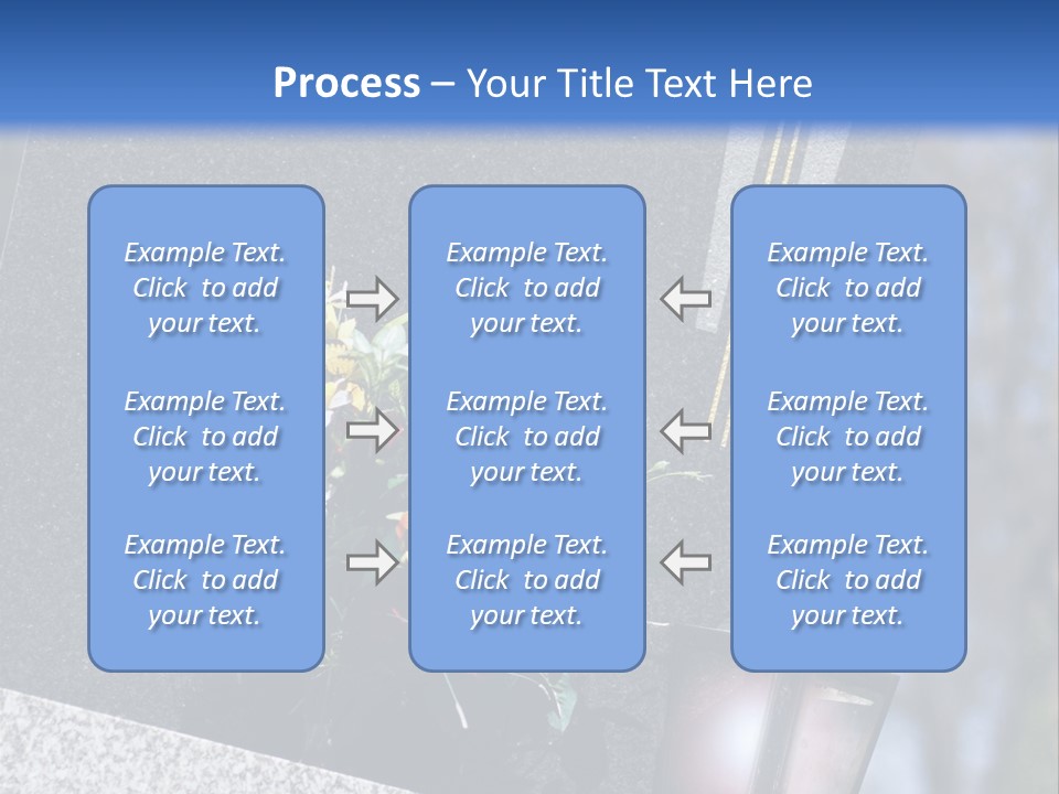A Cemetery With Flowers And A Cross On It PowerPoint Template