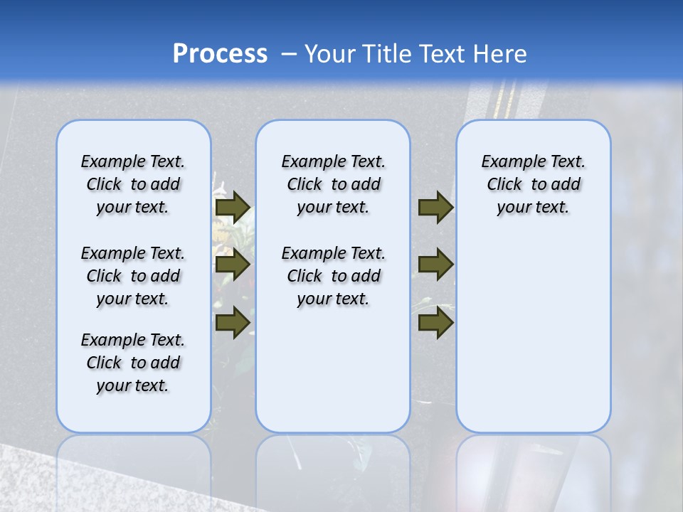 A Cemetery With Flowers And A Cross On It PowerPoint Template