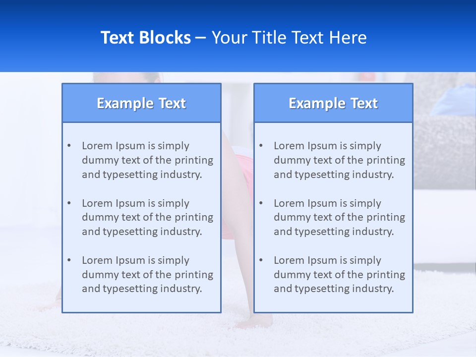A Woman In A Pink Top Is Doing A Push Up PowerPoint Template