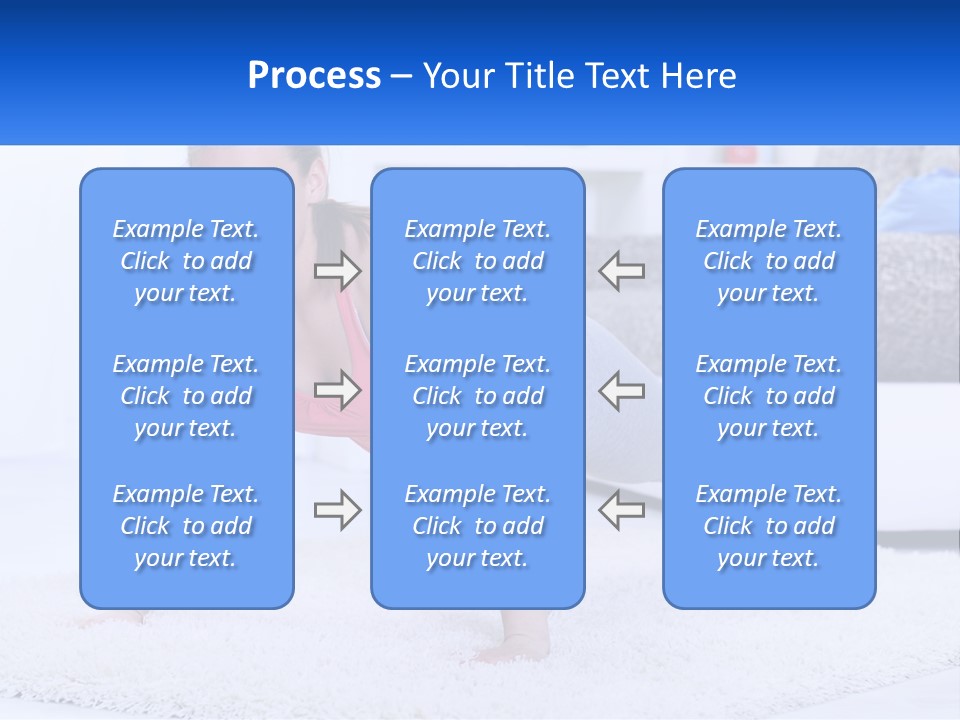A Woman In A Pink Top Is Doing A Push Up PowerPoint Template