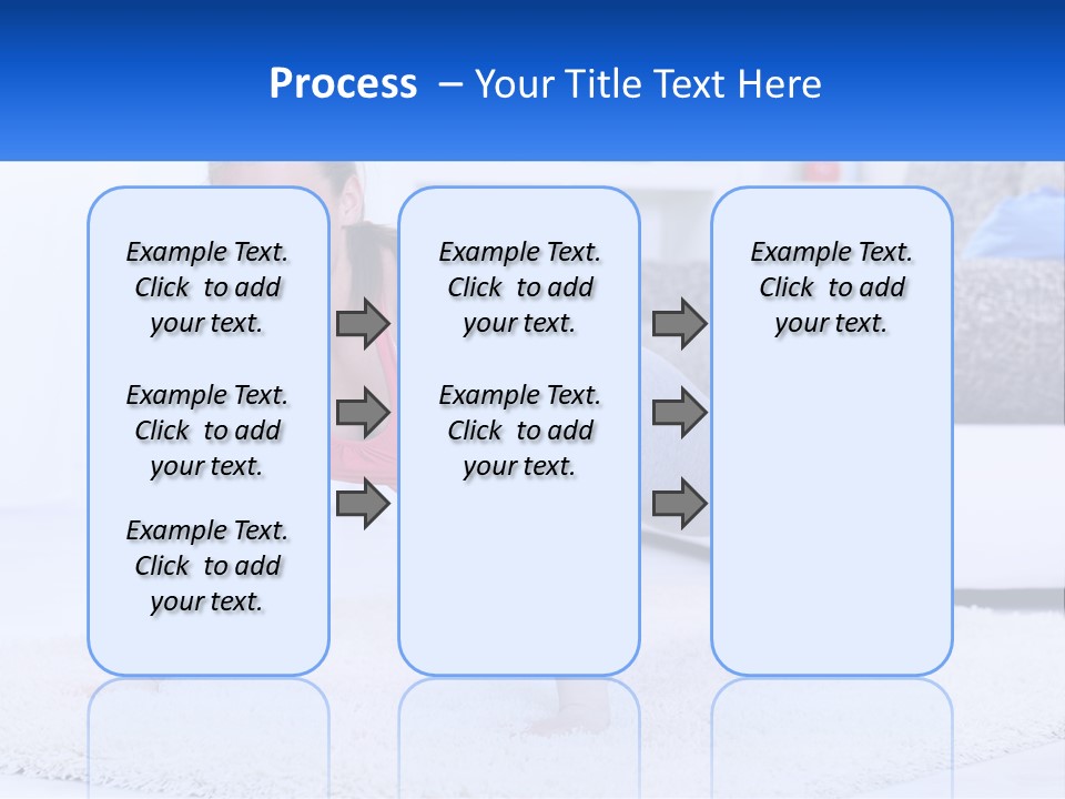 A Woman In A Pink Top Is Doing A Push Up PowerPoint Template
