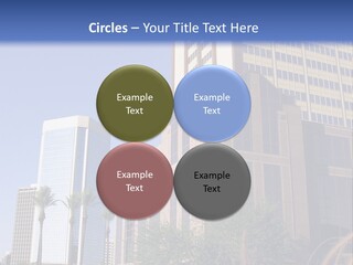 A Tall Building With A Blue Sky In The Background PowerPoint Template