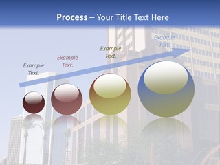 A Tall Building With A Blue Sky In The Background PowerPoint Template