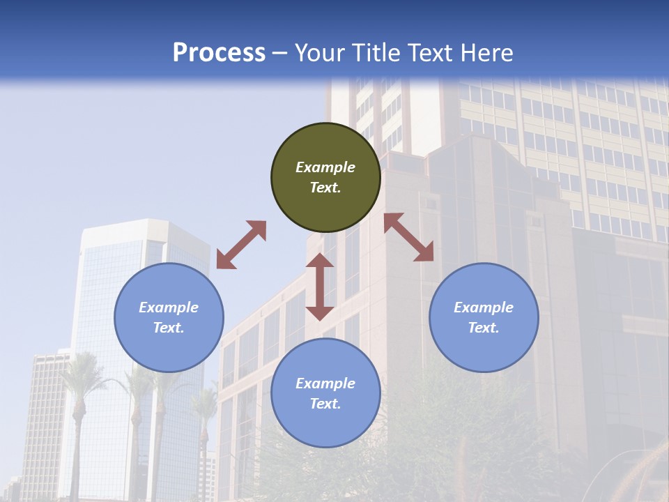 A Tall Building With A Blue Sky In The Background PowerPoint Template