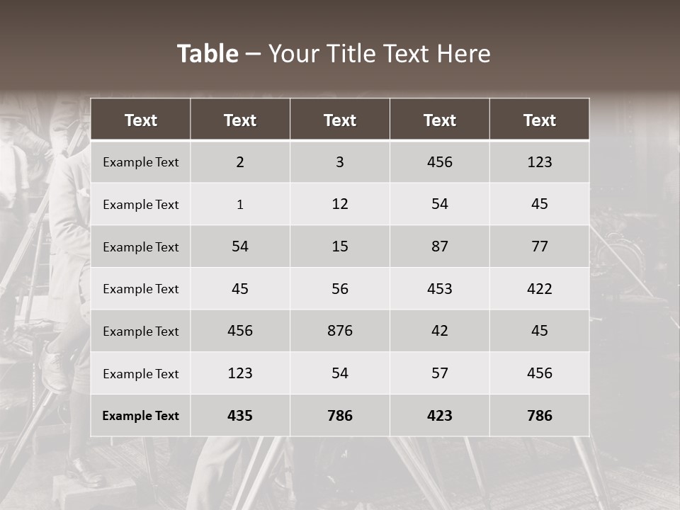 A Group Of People Standing Around A Camera PowerPoint Template