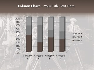 A Group Of People Standing Around A Camera PowerPoint Template