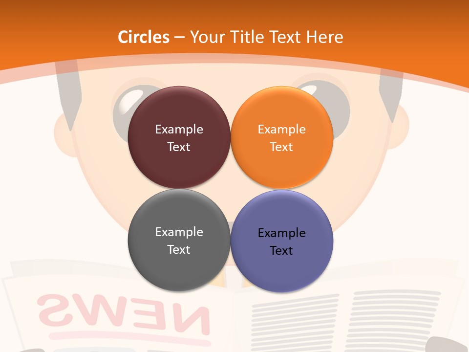 A Man In A Hard Hat Reading A Newspaper PowerPoint Template