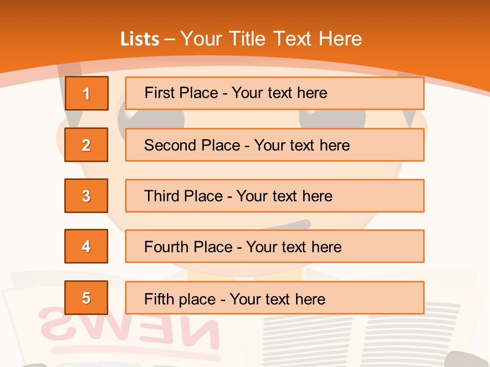 A Man In A Hard Hat Reading A Newspaper PowerPoint Template