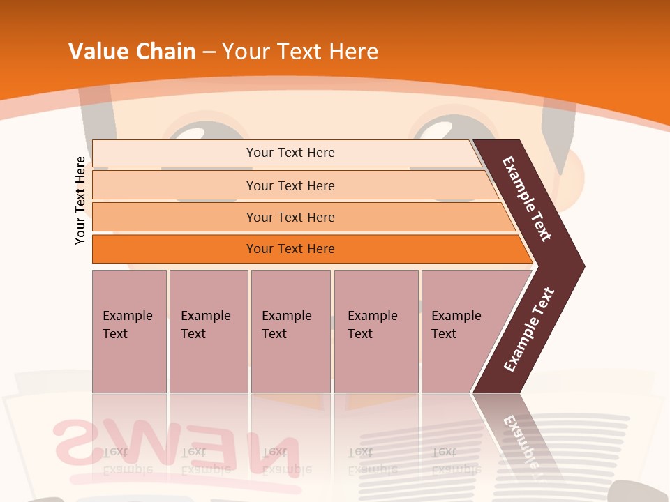 A Man In A Hard Hat Reading A Newspaper PowerPoint Template