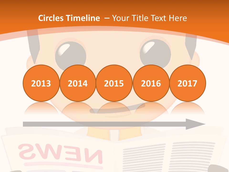 A Man In A Hard Hat Reading A Newspaper PowerPoint Template