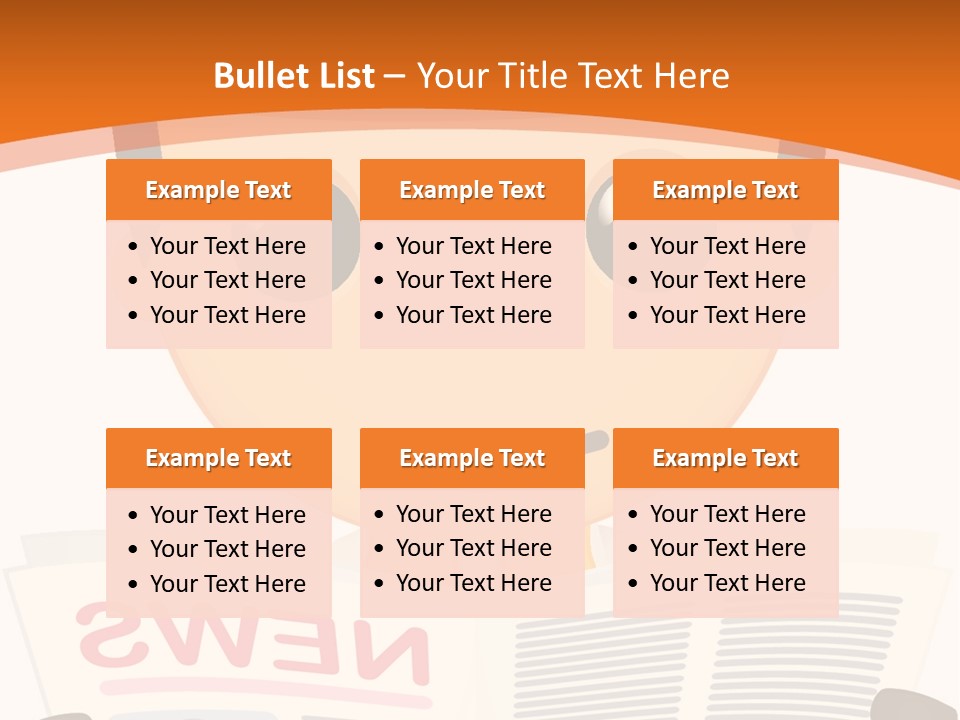 A Man In A Hard Hat Reading A Newspaper PowerPoint Template