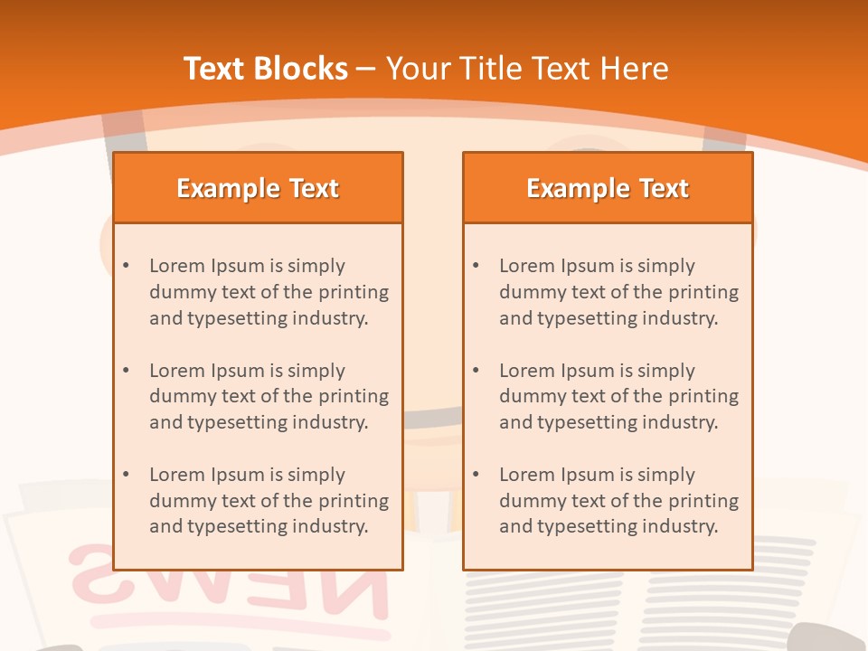 A Man In A Hard Hat Reading A Newspaper PowerPoint Template