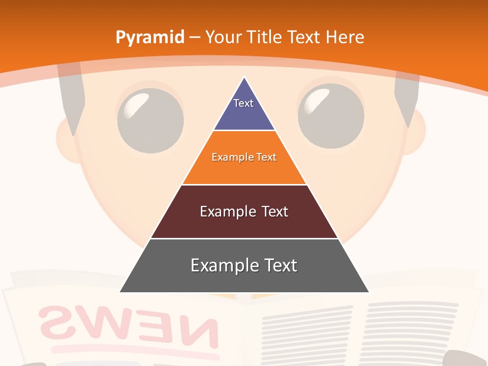 A Man In A Hard Hat Reading A Newspaper PowerPoint Template