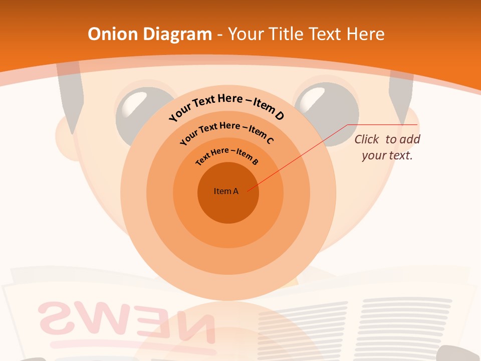 A Man In A Hard Hat Reading A Newspaper PowerPoint Template