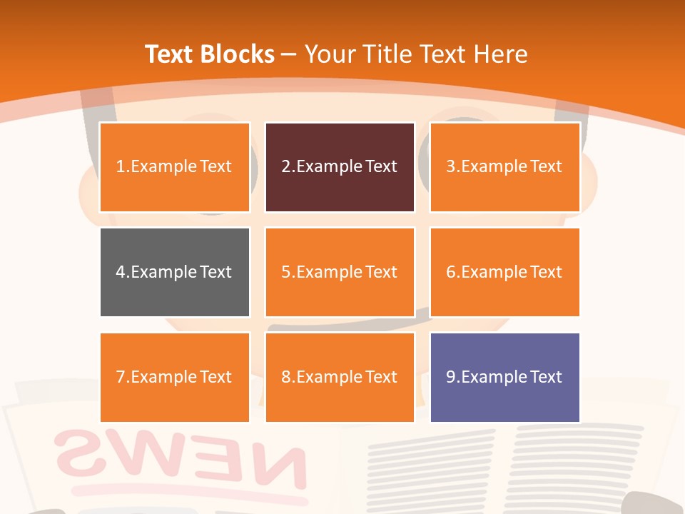 A Man In A Hard Hat Reading A Newspaper PowerPoint Template