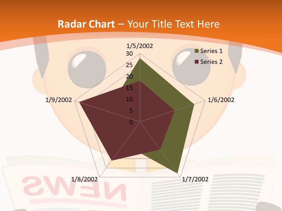 A Man In A Hard Hat Reading A Newspaper PowerPoint Template