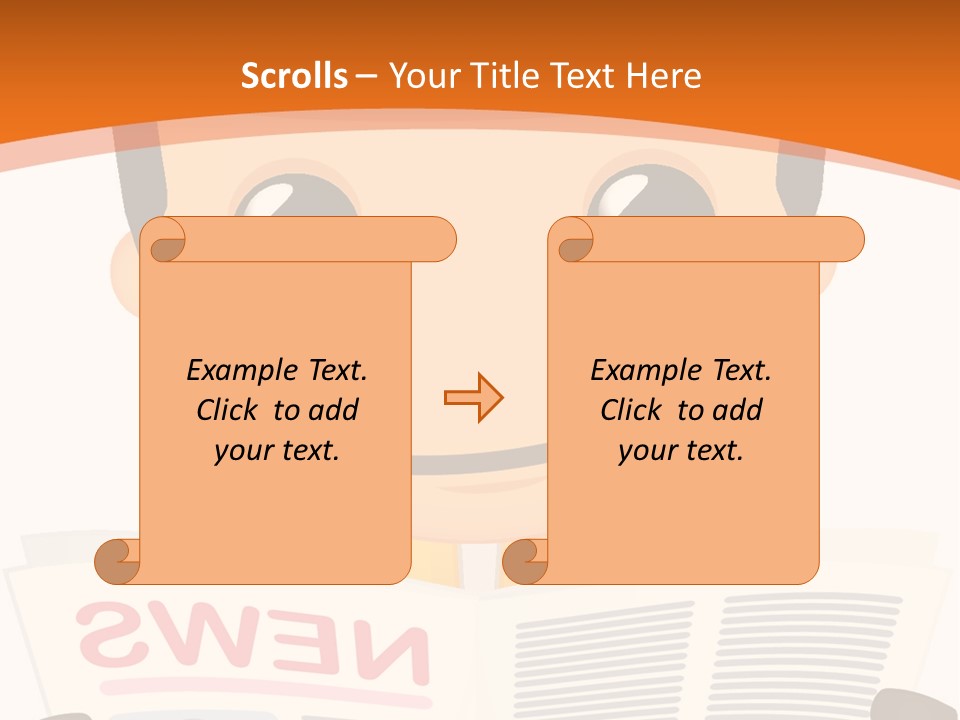 A Man In A Hard Hat Reading A Newspaper PowerPoint Template