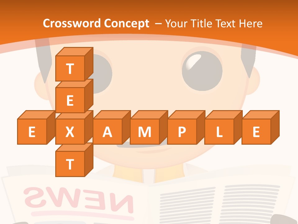 A Man In A Hard Hat Reading A Newspaper PowerPoint Template