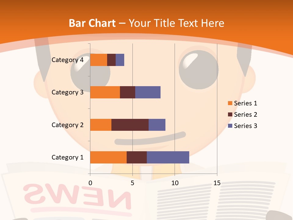 A Man In A Hard Hat Reading A Newspaper PowerPoint Template