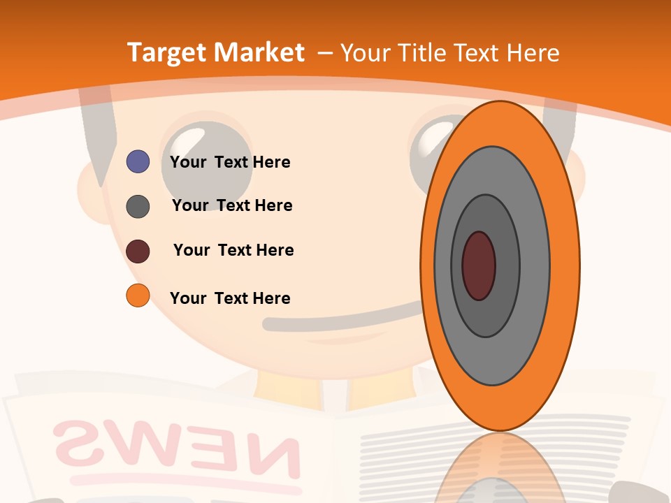 A Man In A Hard Hat Reading A Newspaper PowerPoint Template