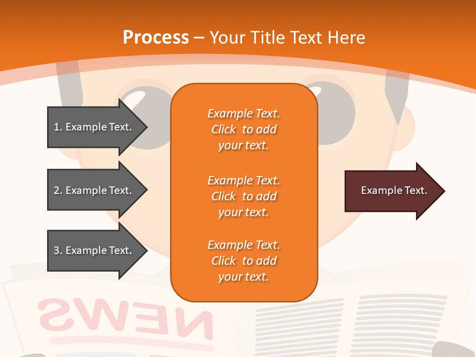A Man In A Hard Hat Reading A Newspaper PowerPoint Template