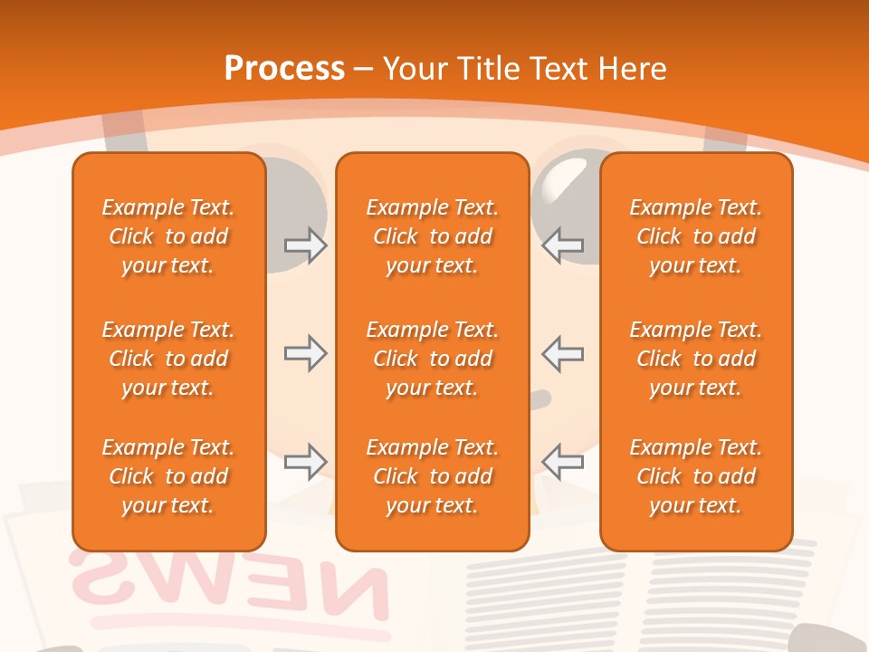 A Man In A Hard Hat Reading A Newspaper PowerPoint Template