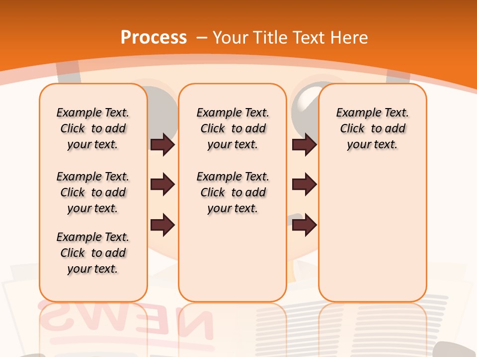 A Man In A Hard Hat Reading A Newspaper PowerPoint Template
