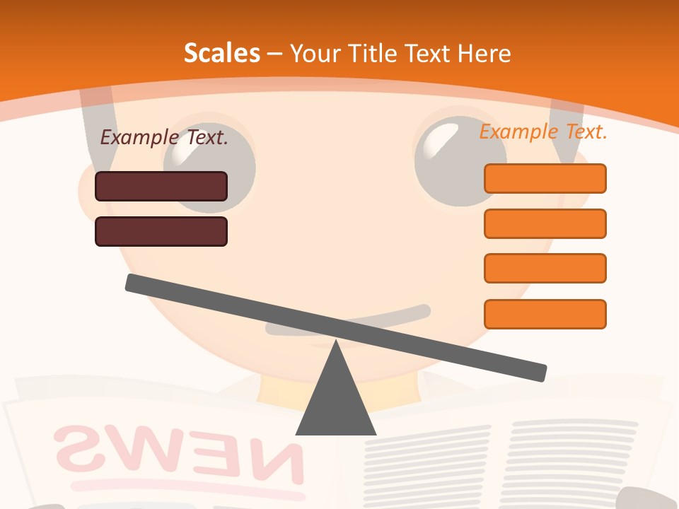 A Man In A Hard Hat Reading A Newspaper PowerPoint Template