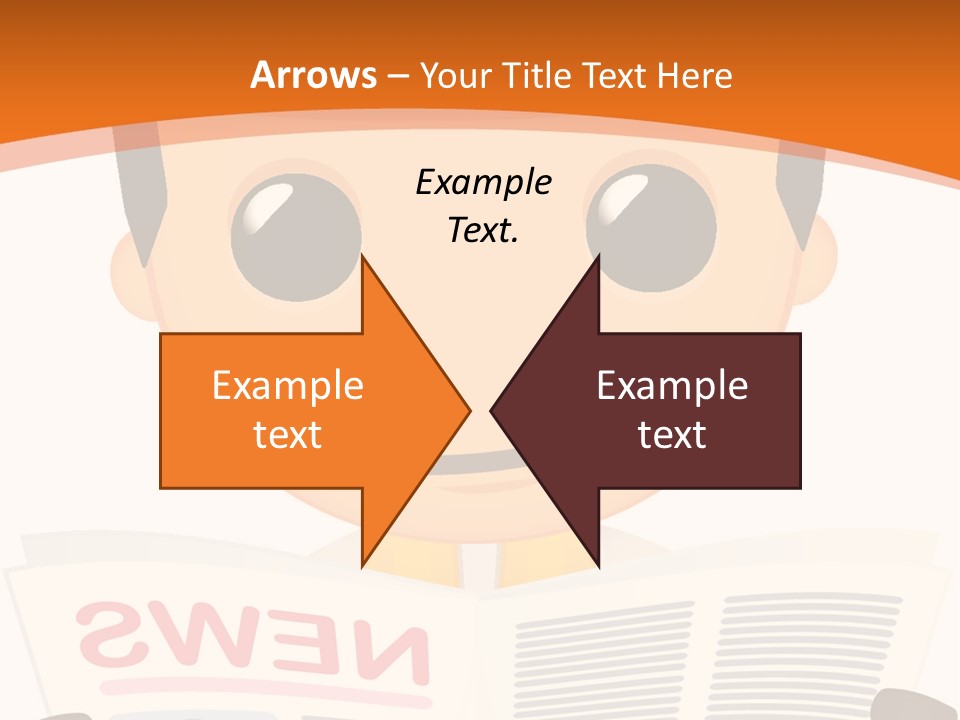 A Man In A Hard Hat Reading A Newspaper PowerPoint Template