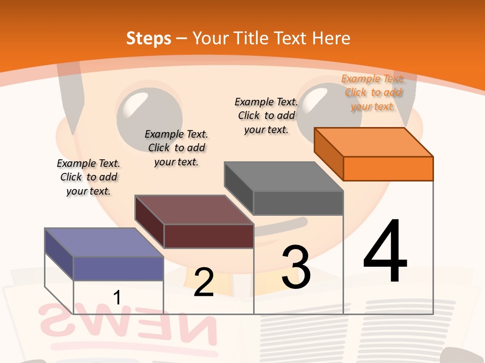 A Man In A Hard Hat Reading A Newspaper PowerPoint Template