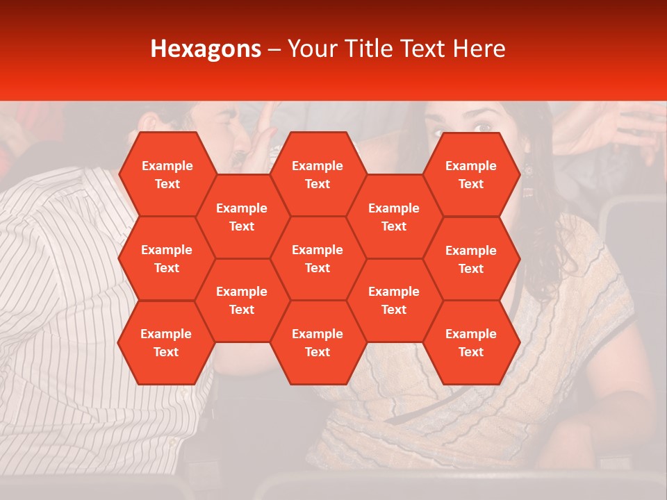 A Man And Woman Sitting Next To Each Other PowerPoint Template