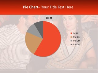 A Man And Woman Sitting Next To Each Other PowerPoint Template