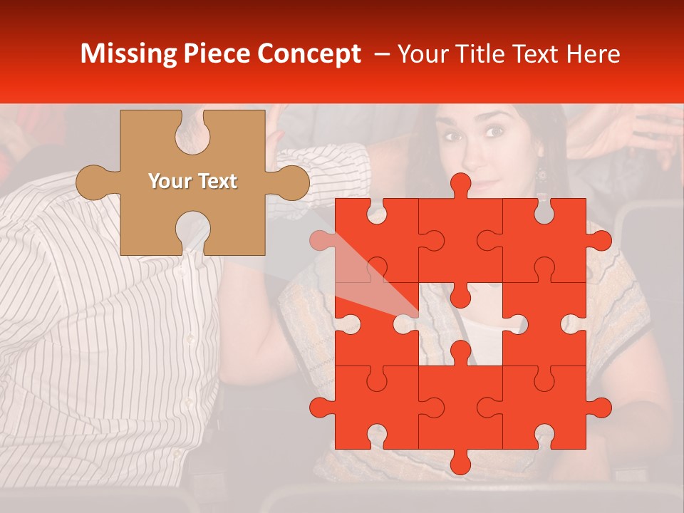 A Man And Woman Sitting Next To Each Other PowerPoint Template