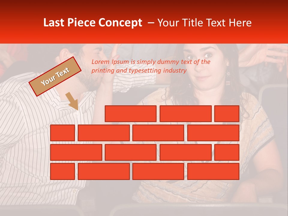 A Man And Woman Sitting Next To Each Other PowerPoint Template