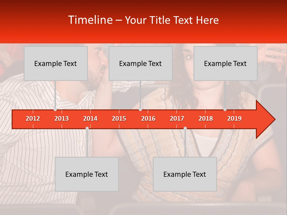 A Man And Woman Sitting Next To Each Other PowerPoint Template