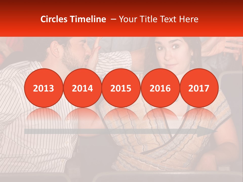 A Man And Woman Sitting Next To Each Other PowerPoint Template