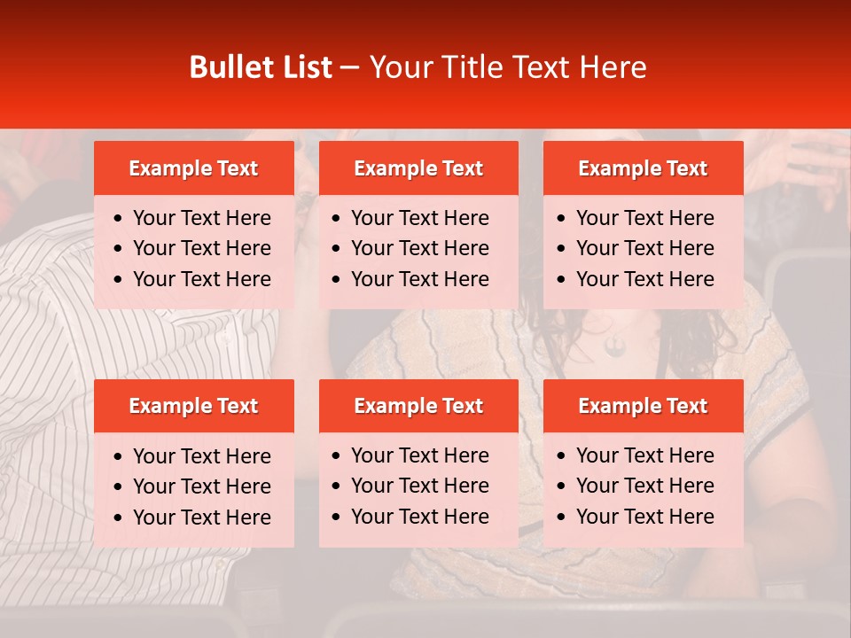 A Man And Woman Sitting Next To Each Other PowerPoint Template