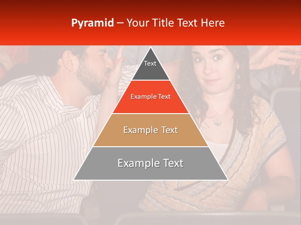 A Man And Woman Sitting Next To Each Other PowerPoint Template
