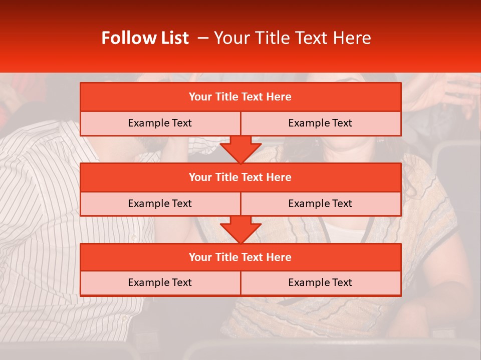 A Man And Woman Sitting Next To Each Other PowerPoint Template