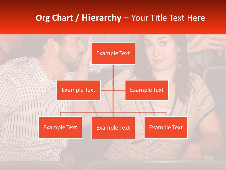 A Man And Woman Sitting Next To Each Other PowerPoint Template