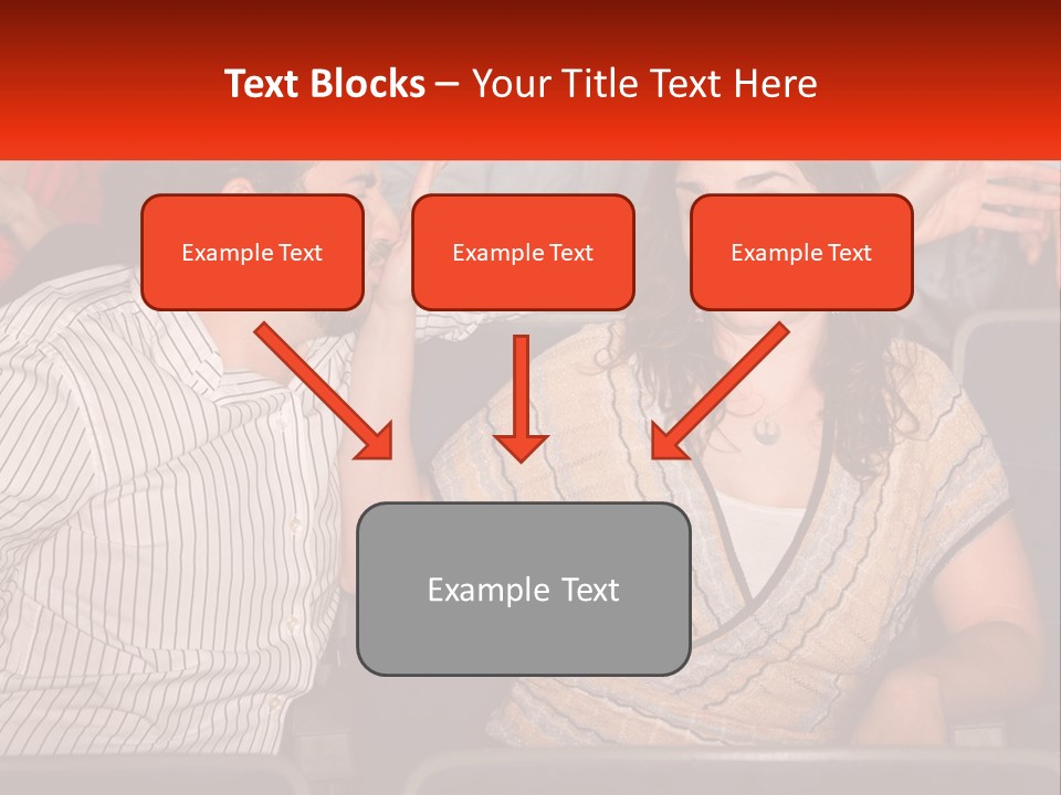 A Man And Woman Sitting Next To Each Other PowerPoint Template