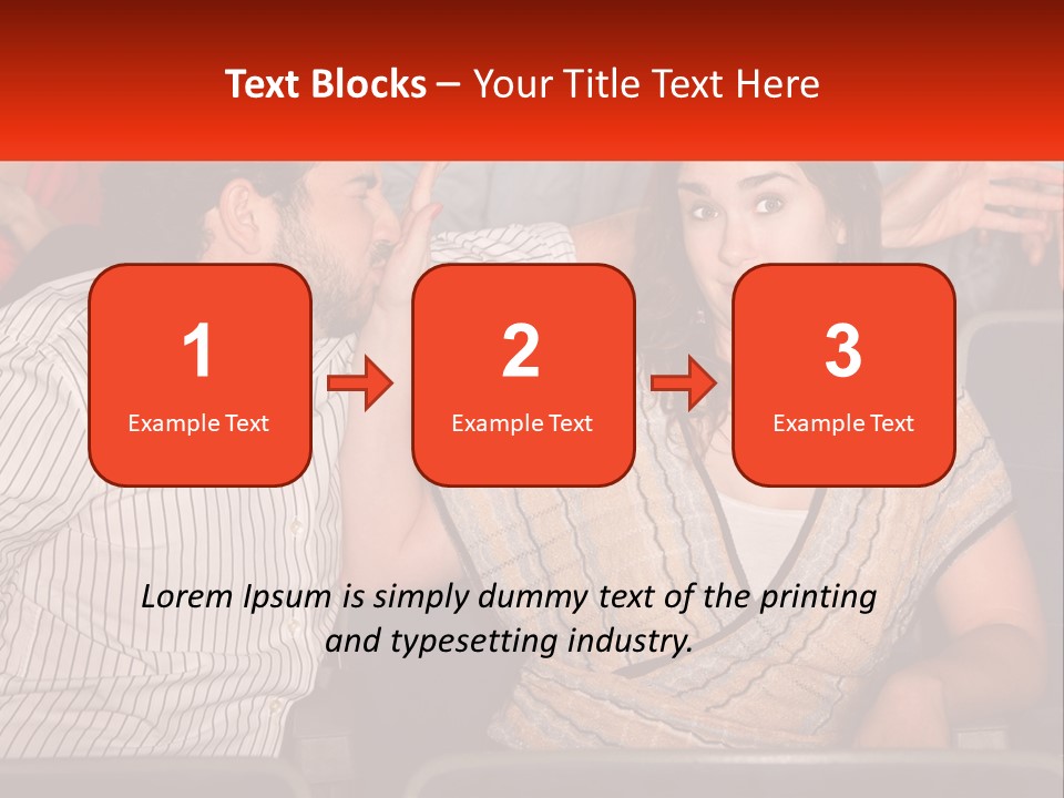 A Man And Woman Sitting Next To Each Other PowerPoint Template
