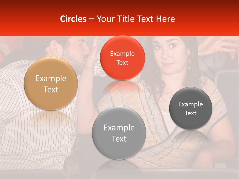 A Man And Woman Sitting Next To Each Other PowerPoint Template